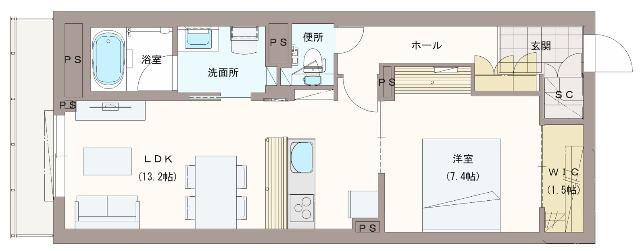 ブレッシードⅤ 間取り図画像