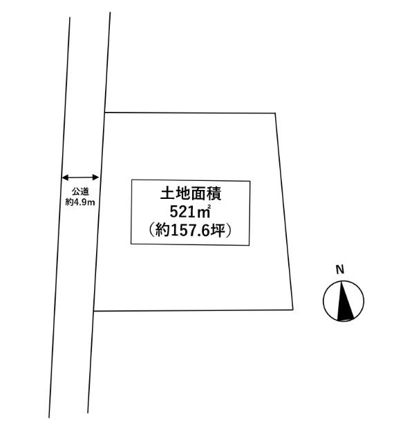 栃木市岩舟町静　売地 区画図