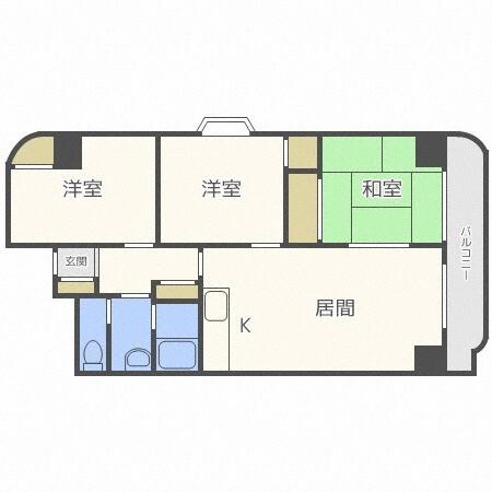 サンシャイン円山（405） 間取り図画像