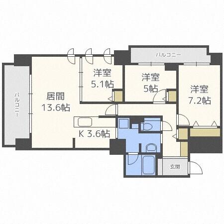 プレミスト円山表参道（201） 間取り図画像