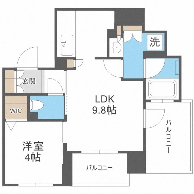 ネベル円山公園表参道（303） 間取り図画像