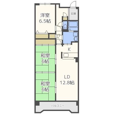 セントポリア北円山（904） 間取り図画像