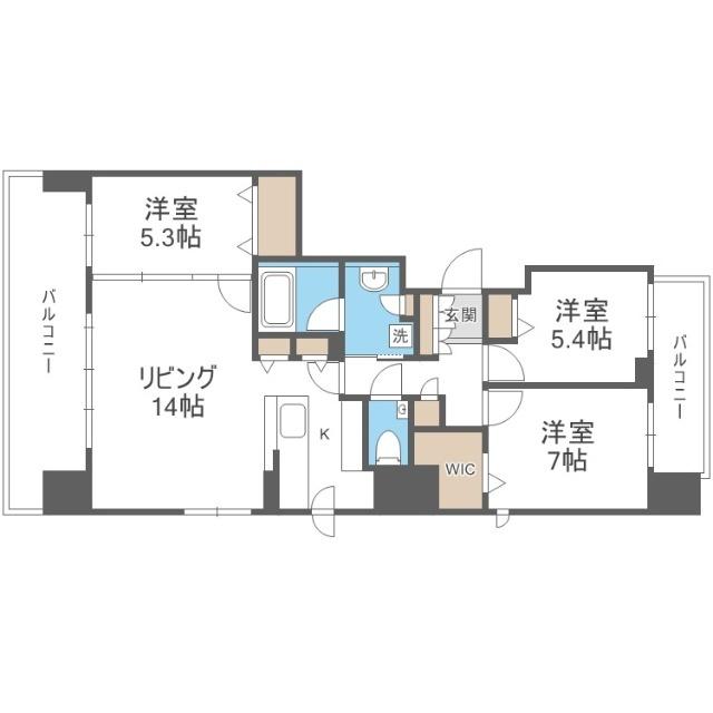 円山ザ・レジデンス（505） 間取り図画像