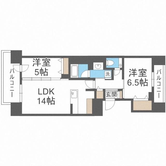 プレミスト札幌ステーション　ＵＲＢＡＮ　ＳＥＥＤ（1310） 間取り図画像