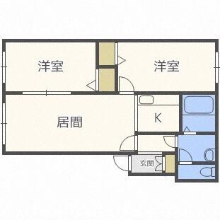 ハイデンス６−２２（305） 間取り図画像