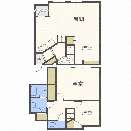 瀬比亜館神宮前（205） 間取り図画像