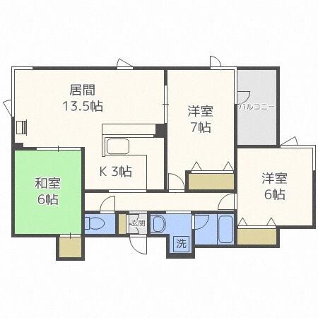 ルピナス宮の森（203） 間取り図画像