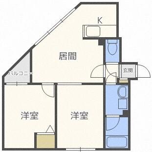 カマール琴似（202） 間取り図画像