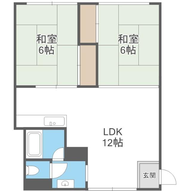 ルーベデンス琴似（516） 間取り図画像