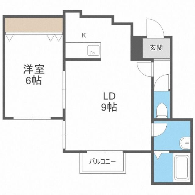 クラリス琴似（202） 間取り図画像