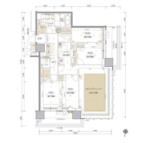 ＯＮＥ札幌ステーションタワー（4302） 間取り図画像