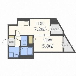 レジェンドコート琴似（303） 間取り図画像