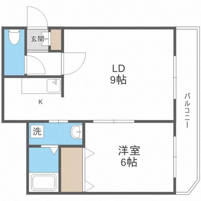 クラリス琴似（101） 間取り図画像