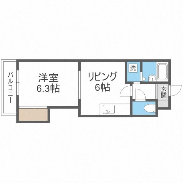 フィオーレセレスト（403） 間取り図画像