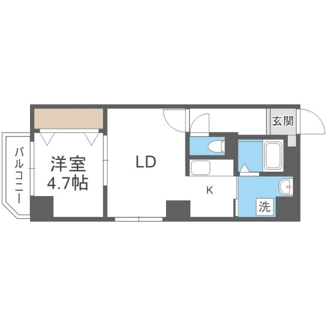 サムティレジデンス札幌駅前（501） 間取り図画像