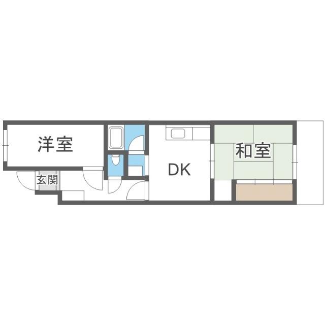 坂口マンション（308） 間取り図画像