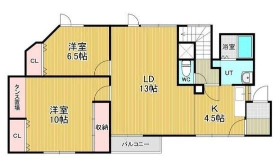 西区貸家（000） 間取り図画像