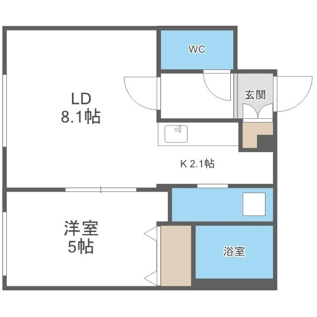プラムクリークＲ（403） 間取り図画像