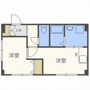 ノースポール北１２条（605） 間取り図画像