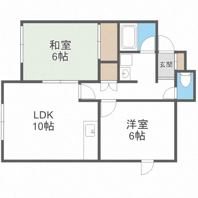 ガーデンコート（101） 間取り図画像