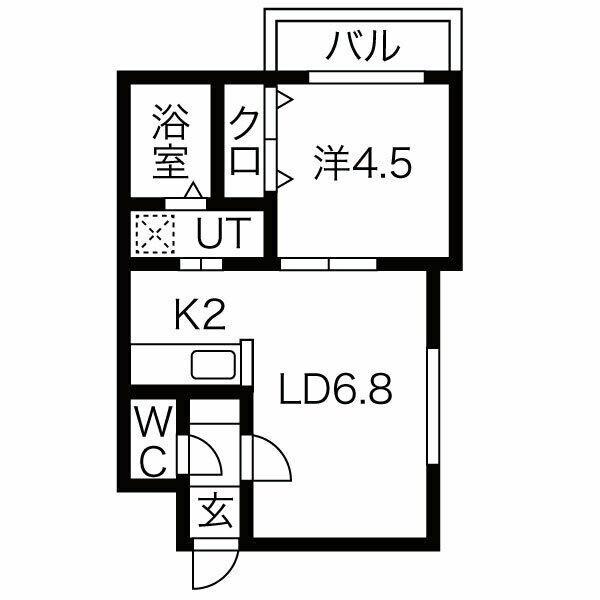 ＨＯＰＥ　Ｎ８/Ｅ８（103） 間取り図画像