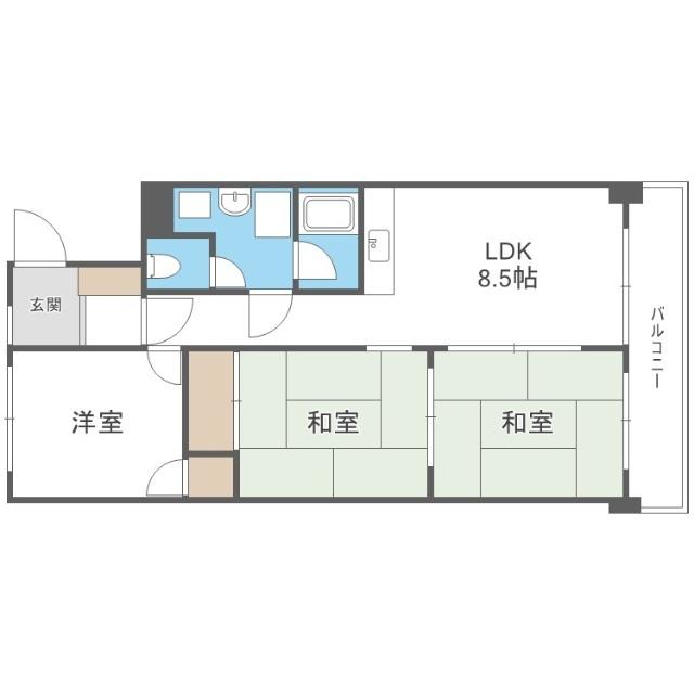 ドミールいけはた（207） 間取り図画像