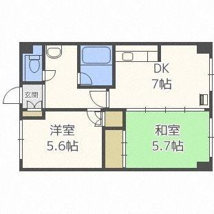 ２４軒グローリーマンション（301） 間取り図画像