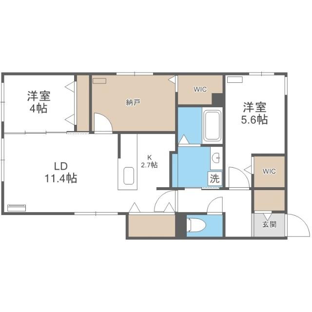 ＡＲＤＥＲ　Ｎ１１（101） 間取り図画像