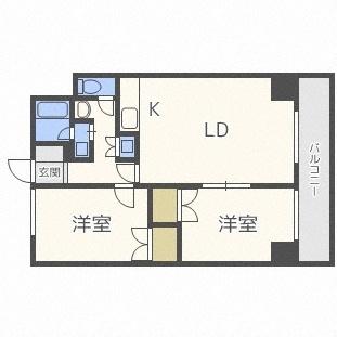 ブラックサ琴似（603） 間取り図画像