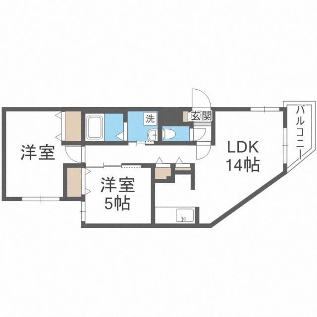 フランシーズ北１０条（301） 間取り図画像