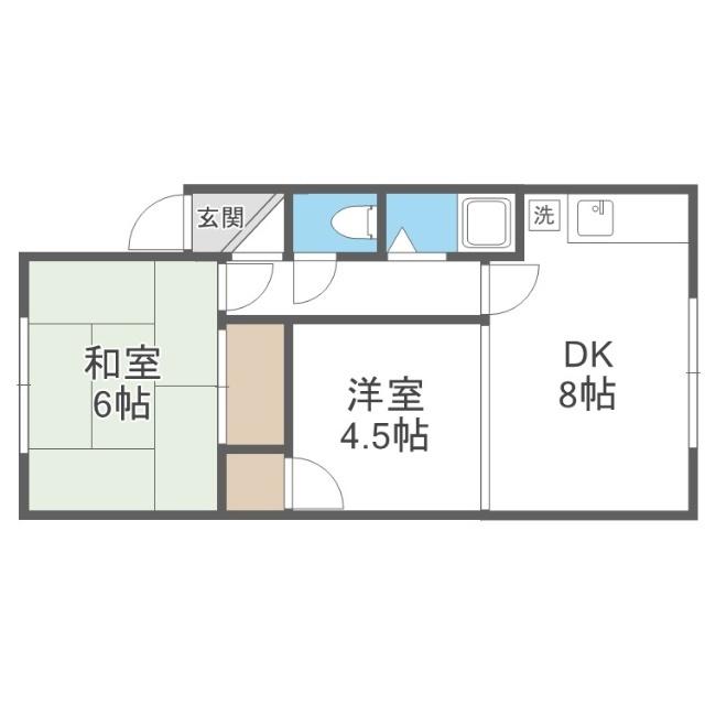 バウハウス８（201） 間取り図画像