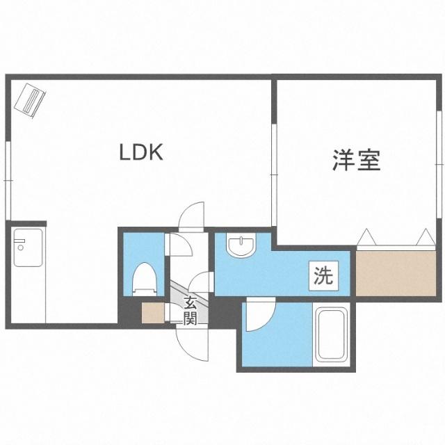 オカップＮ（303） 間取り図画像