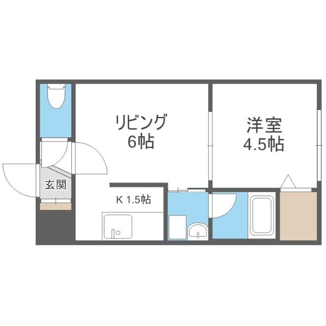 メビウス（405） 間取り図画像