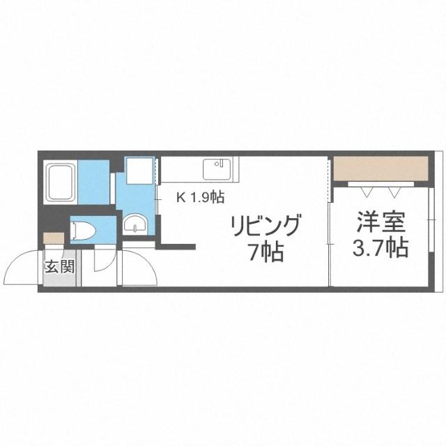フェリスインフィニートＮ１２（405） 間取り図画像
