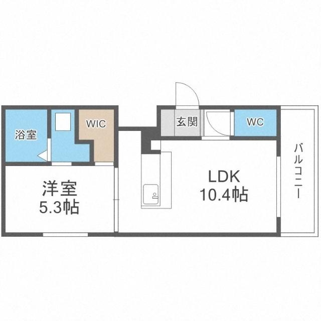 Ｆ／ＬＥＡＤ琴似（302） 間取り図画像