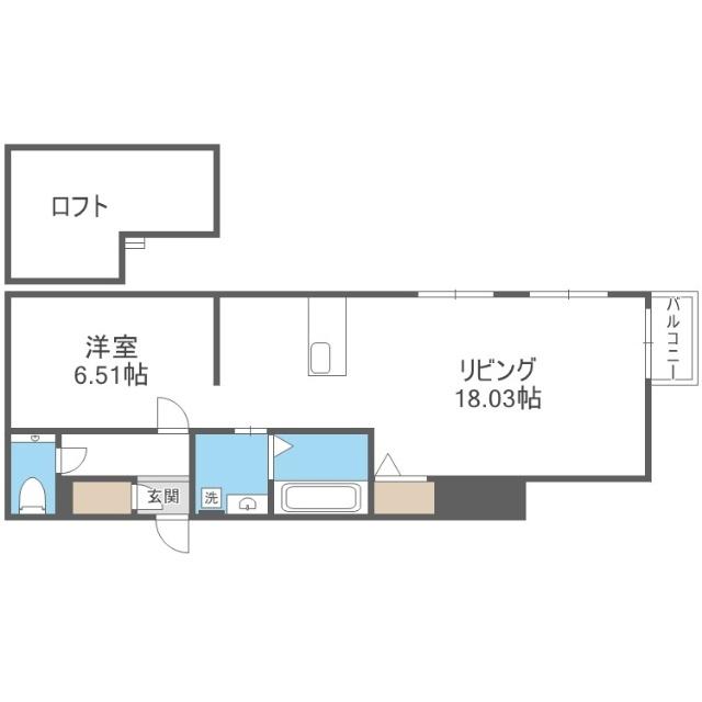 ピオネロ１４８（201） 間取り図画像