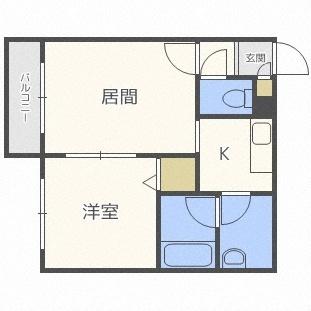 セントポーリアブライト（202） 間取り図画像