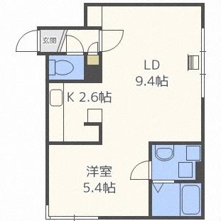 コラージュ琴似（403） 間取り図画像