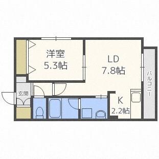 ＩＶＹ（アイビー）琴似（202） 間取り図画像