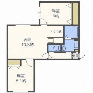 ｃａｓａ　ｏｔｔｏ（402） 間取り図画像