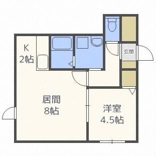 ブロッサムⅡ（205） 間取り図画像