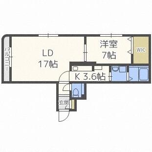グランメール　ノース１５（402） 間取り図画像