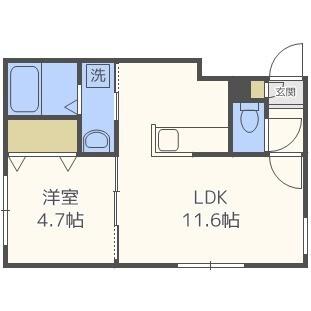 エリカーナ環状通東（302） 間取り図画像
