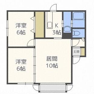 ルミエール高田（201） 間取り図画像