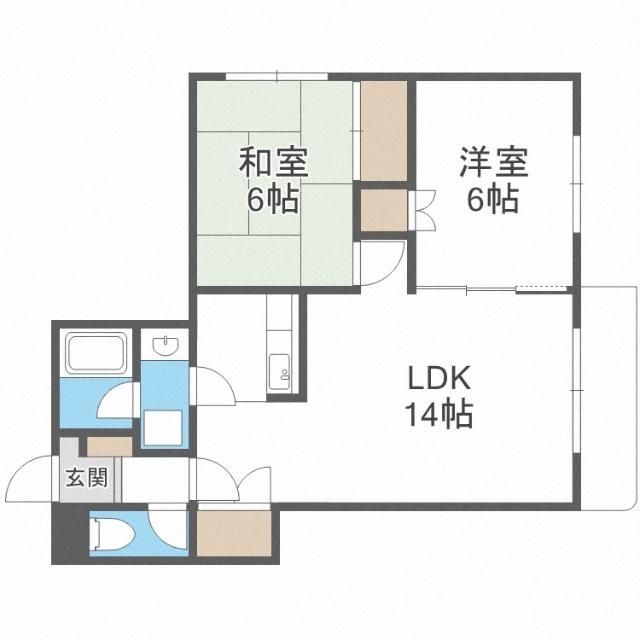 パストラル元町（201） 間取り図画像