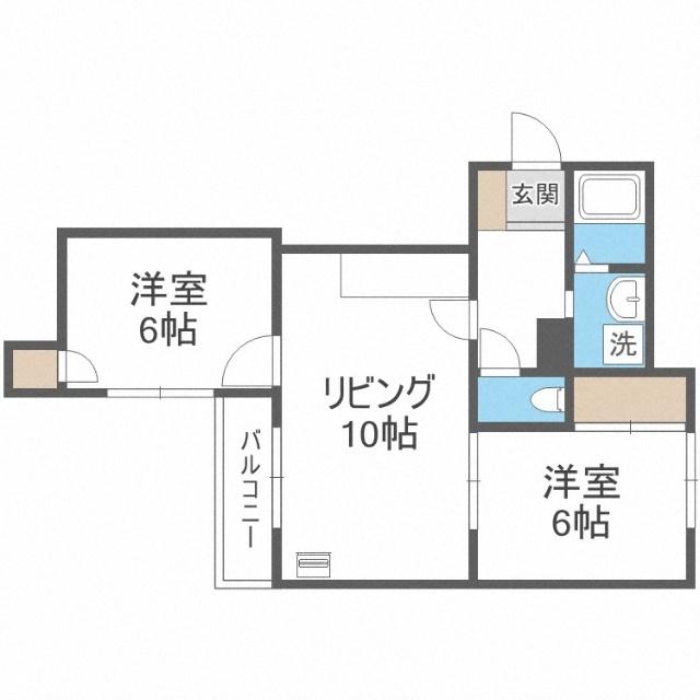 メゾンベルコート（201） 間取り図画像