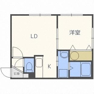 ラ・カーサ・フェリーチェ発寒（402） 間取り図画像