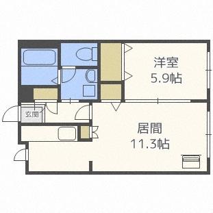 シャーメゾン発寒Ａ（102） 間取り図画像