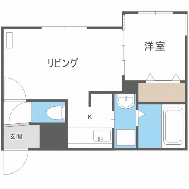 Ｆ−ＨＯＵＳＥ発寒（303） 間取り図画像