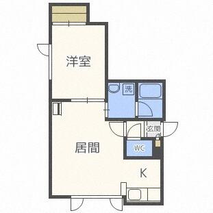 パンプキン発寒（201） 間取り図画像